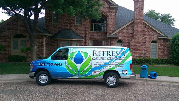 Refresh Carpet Cleaning van servicing the Lubbock area.